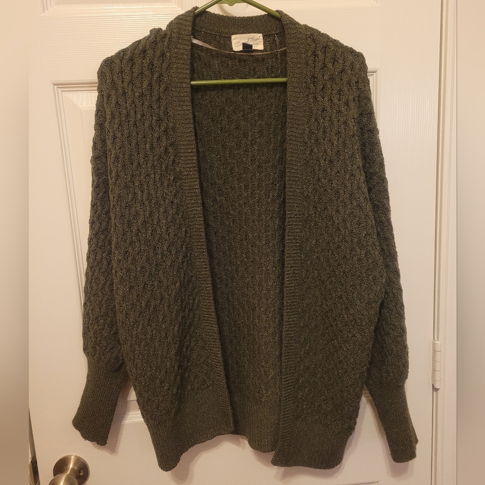 💥Bundle 3 for $20💥 Chunky Moss Green Cardigan
